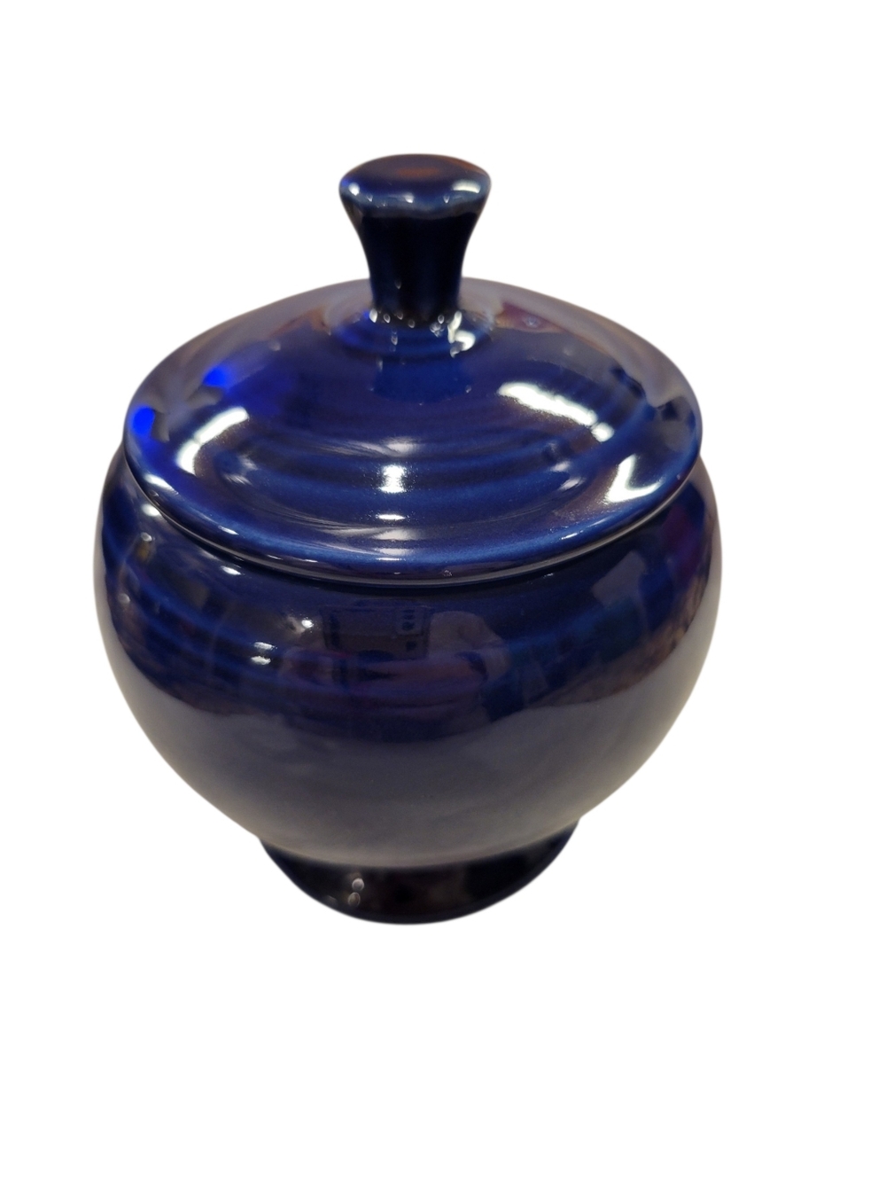 Fiesta Ware Twilight Individual Sugar Bowl w/ Lid – Pin Pop – USA